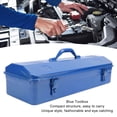 thumbnail image 3 of Blue Tool Chest Storage Organizer, Blue Toolbox Metal Structure High Load Bearing Portable Tool Storage Organizer for Workshop Garage Car Job Site, 3 of 7