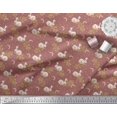 thumbnail image 3 of Soimoi Poly Georgette Fabric Dot,Leaves & Rabbit Animal Fabric Prints By Yard 42 Inch Wide, 3 of 3