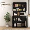 thumbnail image 4 of HOMCOM Buffet de 71 Pouces, Armoire de Rangement de Garde-Manger de Cuisine avec Tiroir, 4 of 10