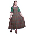 thumbnail image 1 of Bimba Anarkali Kurta Imprimée Longue Robe Maxi IndianKurtisFor Femmes Tenue de Fête, 1 of 6