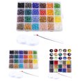 thumbnail image 3 of Coofit Loose Bead Set Artificial Crystal Bead Glass Bead Spacer Bead for Jewelry Making, 3 of 10