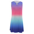 thumbnail image 4 of Ketyyh-chn99 Robes d'Été pour Femmes Tendance 2024 Robe Évasée à Fleurs Robe Maxi d'Été pour Femmes Côtelée Sans Bretelles Longue Décontractée Élégante Robes de Soirée Bleu Foncé,L, 4 of 5