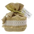 thumbnail image 1 of 20 Satin Drawstring Potli Gift Bags Small Printed Pouches Wedding Party Favor Bags With Personalized Tags, 1 of 1