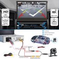 thumbnail image 4 of Naifay Stéréo de Voiture à Simple Din Compatible avec Apple Carplay et Android Auto, Radio de Voiture à Écran Tactile Dépliable de 7 Pouces avec Récepteurs Audio de Voiture Bluetooth Pliables, Lien Miroir/, 4 of 6