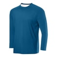 thumbnail image 1 of LOVZFMLL Men's Shirts, Solid Essential Crew Neck T-Shirts, Casual Everyday Versatile for Layering, Relaxed Fit Fall Clothes, 1 of 2