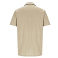 thumbnail image 3 of EOYWHK Big and Tall Linen Shirts for Men Button Up Golf shirts Short Sleeve Collared Business Blouses, 3 of 5