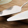 thumbnail image 4 of Langgg Stainless Steel Serrated Edge Cake Server 2 Pieces 23*4.6cm Silver, 4 of 9