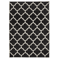 thumbnail image 1 of Moroccan Area Rug, Farmhouse Geometric Quatrefoil Cotton Woven Throw Rug Washable Welcome Mat Front Porch Entryway Doormat for Kitchen Laundry Room (2 x 3 ft, Black), 1 of 1