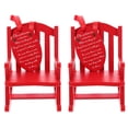thumbnail image 1 of OULII 2Pcs Wood Rocking Chair Hanging Ornament Decorative Home Decor for Holiday Decorations, 1 of 6