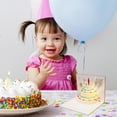 thumbnail image 3 of HONMEET Musical Birthday Greeting Cards with Golden 3D Cake Visual Effect and Light Up Feature, 3 of 5