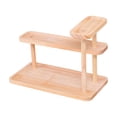 thumbnail image 2 of Amzcrzy Wooden Storage Rack Living Room Decor Wooden Multi-Tier Storage Display Rack Desktop Decorative Storage Stand Solid Wood Cup Holders Tea Set Storage Rack Perfume Display Stand, 2 of 6