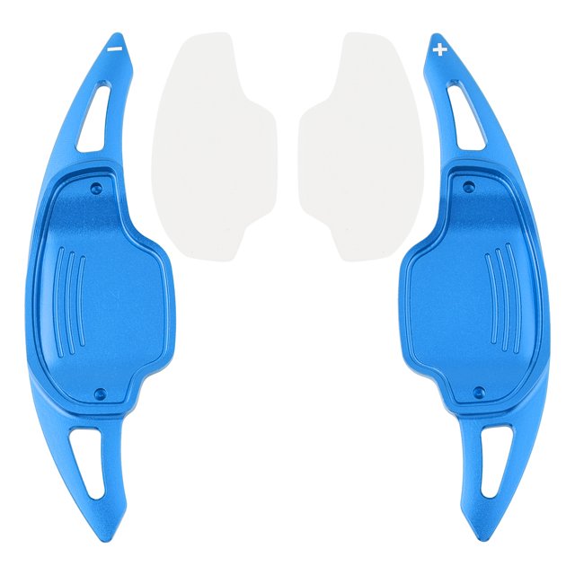 Steering Wheel Paddle Shifter Covers For Chevy Camaro 12-15 Aluminium Blue