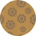 thumbnail image 1 of Ahgly Company Tapis d'Intérieur Lavable en Machine Carré Transitionnel Orange Bière, 3 Pieds Carré, 1 of 7