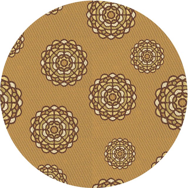 Ahgly Company Tapis d'Intérieur Lavable en Machine Carré Transitionnel Orange Bière, 3 Pieds Carré