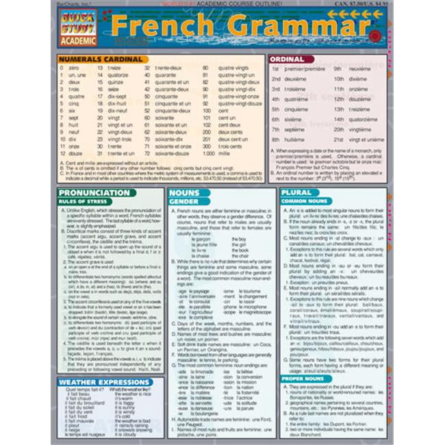 BarCharts- Inc. 9781572225282 Grammaire Française