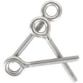 thumbnail image 2 of Jinsinto Lot de 12 Boulons à Oeil en Acier Inoxydable 304 Boulon à Oeil Boulon à Oeil à Visser pour Balançoire de Machine Extérieure - M4, 2 of 5