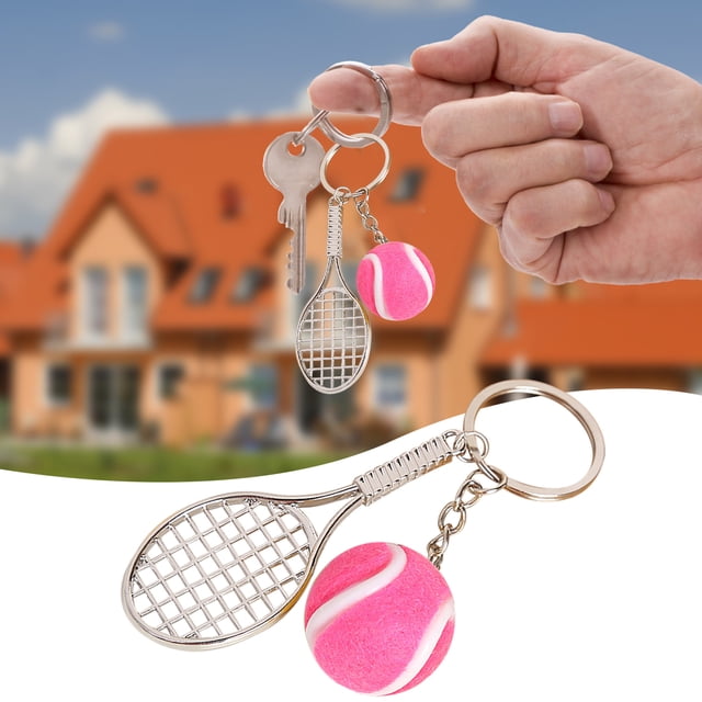 BKER Tennis Keychain Mini Sports Equipment Sports Souvenirs Alloy Pendant Keychain