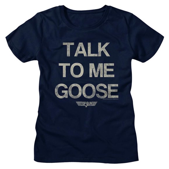 Top Gun Talk Goose Navy Women's T-Shirt