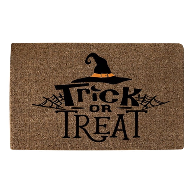 Leutsin Halloween Door Mat Cartoon Floor Mat Hallway Kitchen Foot Mat Soft Non-slip