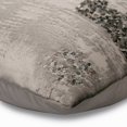thumbnail image 2 of Euro Sham Pillow, Decorative Silver 26"x26" (65x65 cm) Euro Pillow Sham, Velvet Grudge & Sequins Euro Sham Covers, Abstract Pattern, Modern Style - Grudgingly Silver, 2 of 3