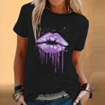 thumbnail image 1 of Birdeem Womens Fashion Printed Round Neck Short Sleeve T-Shirt Blouse Loose Tops, 1 of 12