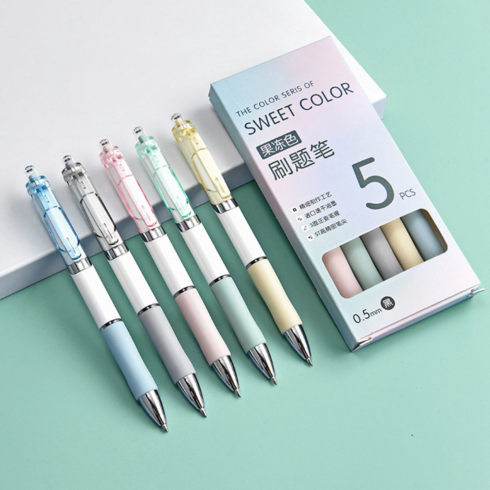 Amzcrzy Ballpoint Pen Pens Stationery for Exams and Office-Use Press Pen for Both Men and Women. Stationery for Exams and Office-Use Press Pen for Both Men and Women.2Ml School Supplies Writech Pens