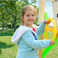 thumbnail image 4 of Ensemble de Jeu Extérieur pour Enfant Volant Jouet Volant de Course Maisonnette Cadre d'Escalade Jaune, 4 of 7