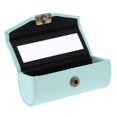 thumbnail image 1 of HILABEE Leather Lipstick Case Holder Storage Box mirror Purse Pocket LightCyan, 1 of 8
