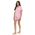 thumbnail image 3 of Paris Dreams Ladies Notch Collar Pajama 2-Piece Short Set, Sizes S-XL, 3 of 4