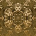 thumbnail image 1 of Ahgly Company Tapis d'Intérieur Lavable en Machine Carré Transitionnel Brun Cannelle, 4 Pieds Carré, 1 of 7