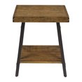 thumbnail image 3 of Wallace & Bay Chandler Wood Square Accent Side End Table with Storage Shelf, 3 of 6