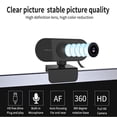 thumbnail image 3 of Webcam 1080p HD Computer Camera - Microphone Laptop USB PC Webcam  180 Degree Live Streaming Widescreen Recording Pro Video Web Camera for Calling  Conferencing, 3 of 9