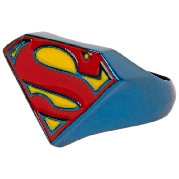 Superman Symbol Blue Power Ring-Size 12