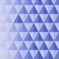thumbnail image 1 of Ahgly Company Tapis d'Intérieur Lavable en Machine Carré Bleu Ruban Transitionnel Bleu, 7 Pieds Carré, 1 of 7