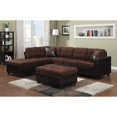 thumbnail image 3 of Coaster Mallory Faux Leather Ottoman in Chocolate, 3 of 3