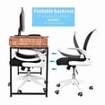 thumbnail image 4 of IPKIG Ergonomic Office Chair Mesh with Foldable Backrest, Mesh Home Office Computer Task Desk Chairs with Adjustable Arms and 360 Degree Universal Wheels (White), 4 of 6