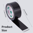 thumbnail image 4 of EIGTHTAIL 3/4 Inch x 65.6ft Bookbinding Repair Tape Black Fabric Tape Adhesive Duct Tape Safe Cloth Library Book Seam Sealing Craft Tape for Bookbinders Hinging Sofa Cord Cable Webbing Re, 4 of 7