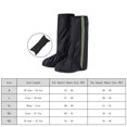 thumbnail image 4 of Couvre-chaussures Imperméables pour Bottes de Pluie avec Bandes Réfléchissantes pour Hommes et Femmes Camping Randonnée Pêche, 4 of 8