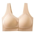 thumbnail image 1 of Front Closure Bras for Women Wireless Daily Bra Full Coverage Push Up Wirefree Bras, 1 of 3