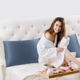 thumbnail image 4 of Unique Bargains Luxury Satin Pillowcase Cool Silk Pillow Case Cover, 4 of 9