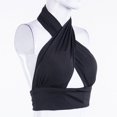 thumbnail image 3 of Femmes Sexy Gilet Licou Creux Sangle Croisée Cou Suspendu Dos Nu Crop Tops, 3 of 6