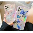 thumbnail image 2 of Compatible with iPhone Case, Cute Bling Glitter Clear Iridescent Butterfly Phone Case Slim Thin Soft Silicone [Sparkle Stars Shockproof Drop Protection] for iPhone, 2 of 6