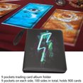 thumbnail image 3 of Premium Card Binder 900 Capacity, Waterproof PU Leather Holder For Trading Cards, Collector Card Album, Compatible With PKM, , Sports Cards - Scratch Proof,, 3 of 8