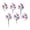 Purple, variant on TIELUTT 6pcs Flowers All Over the Sky Silk Wild Flowers Sunflowers Flowers for outside Tall Flower Arrangements in Vase Potted Flowers for Outdoors