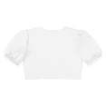 thumbnail image 4 of Hansber Boléro Scintillant pour Filles Manches Courtes Ouvert Cardigan Court Robe de Mariage Fleur Blanche 8, 4 of 7