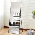 thumbnail image 2 of NeuType Pleine Longueur Miroir Rectangle Noir 59"x19", 2 of 9