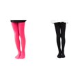thumbnail image 1 of 2 Pack(Black 1PCS & Watermelon Red 1PCS) Multipack Leggings Pantihose Stretchy Basic Full Length Ballet Dance Pants Pantyhose for Spring Summer Stocking, 1 of 4