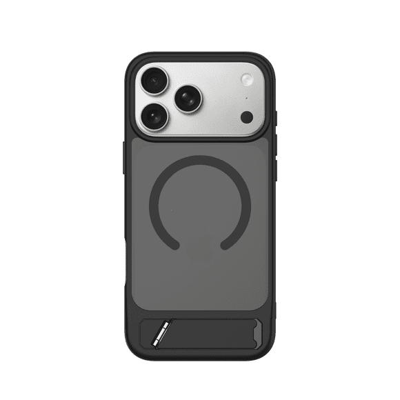 ONN MAGSAFE BLACK CASE FOR IPHONE 18PM WITH KICKSTAND