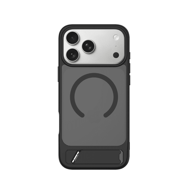 ONN MAGSAFE BLACK CASE FOR IPHONE 18PM WITH KICKSTAND
