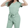thumbnail image 5 of Vêtements de Travail d'Infirmière à Manches Courtes pour Femmes avec Poches, 5 of 5